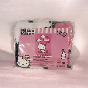 Hello Kitty Pink and White Blanket